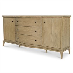 Melanie Updated Traditional Brown Oak Media Cabinet - 79"|