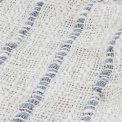 Jojo Coastal Beach Blue Cotton Striped Lumbar Pillow - 14x40|