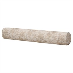 Elisha Updated Traditional Natural Damask Bolster Pillow - 8x48|