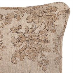 Elisha Updated Traditional Natural Damask Lumbar Pillow - 14x20|