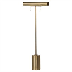 Amoura Modern Classic Aged Brass Iron Task Floor Lamp|