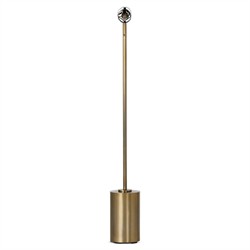 Amoura Modern Classic Aged Brass Iron Task Floor Lamp|