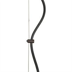 Maison Updated Traditional Bronze Iron Linen Bell Pendant|