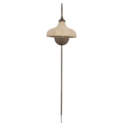Ansel Updated Traditional Bronze Iron Linen Bell Armed Sconce|