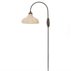 Ansel Updated Traditional Bronze Iron Linen Bell Armed Sconce|