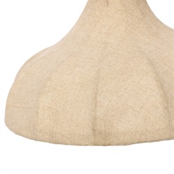 Ansel Updated Traditional Bronze Iron Linen Bell Armed Sconce|