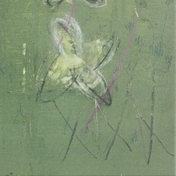 Selah Modern Classic Green Floral Brown Oak Frame Painting - 24x24|