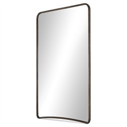Nova Modern Classic Aged Brown Mango Wood Full Length Floor Mirror|