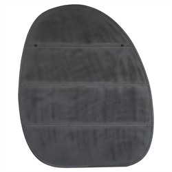 Brentwood Modern Classic Dark Grey Iron Oval Wall Mirror|