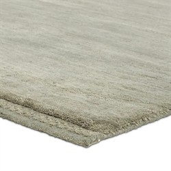 Jovana Updated Traditional Olive Wool Shag Solid Hand Knotted Rug - 6'x9'|