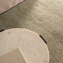 Jovana Updated Traditional Olive Wool Shag Solid Hand Knotted Rug - 6'x9'|