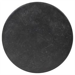 Sage Modern Classic Black Textured Concrete Round Outdoor Coffee Table|