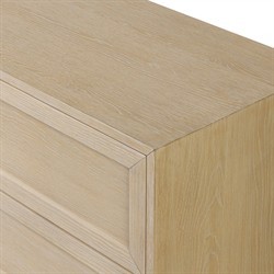 Clarence Modern Classic Light Bleached Oak Double Dresser|