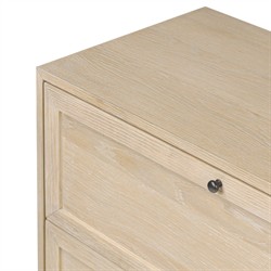 Clarence Modern Classic Light Bleached Oak Nightstand|
