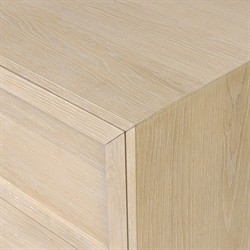Clarence Modern Classic Light Bleached Oak Nightstand|