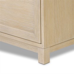 Clarence Modern Classic Light Bleached Oak Nightstand|