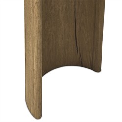 Paris Modern Classic Light Brown Oak Oval Desk|