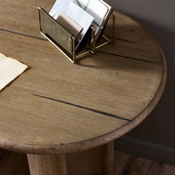 Paris Modern Classic Light Brown Oak Oval Desk|
