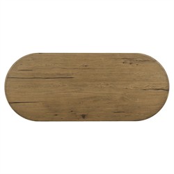 Paris Modern Classic Light Brown Oak Oval Desk|