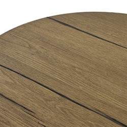 Paris Modern Classic Light Brown Oak Oval Desk|