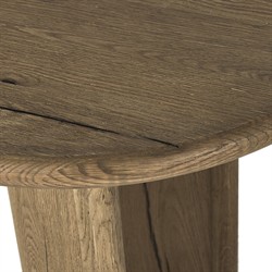 Paris Modern Classic Light Brown Oak Oval Desk|