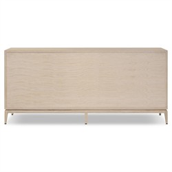 Rosal Modern Classic Light Oak Natural Woven Rush Double Dresser|