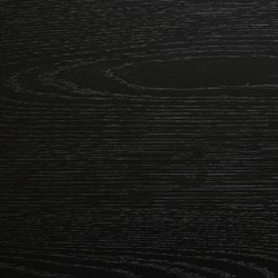 Rosal Modern Classic Black Oak Woven Rush Nightstand|