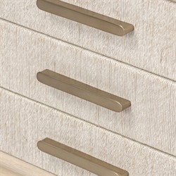 Rosal Modern Classic Light Oak Natural Woven Rush Nightstand|