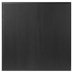 Rosal Modern Classic Black Oak Woven Rush Square Coffee Table|