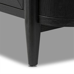 Ivan Modern Classic Matte Black Oak Double Dresser|