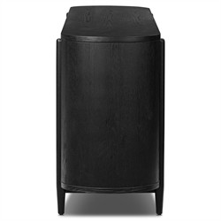 Ivan Modern Classic Matte Black Oak Double Dresser|