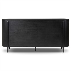 Ivan Modern Classic Matte Black Oak Double Dresser|