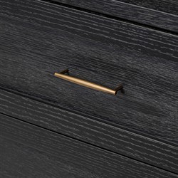 Ivan Modern Classic Matte Black Oak Double Dresser|