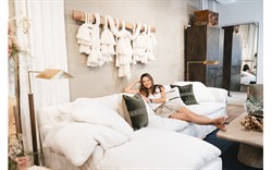 Donato Heathered Ivory Performance Slipcovered Chaise Sectional - Left Chaise - 139&quot;|