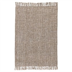 Darian Updated Traditional Natural Cotton Reversible Throw Blanket|