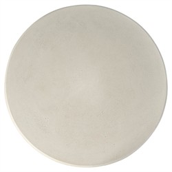 Leith Coastal Beach Cream Concrete Round Coffee Table|