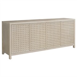 Leith Modern Classic Light Grey Wood Textured Media Cabinet - 79"|