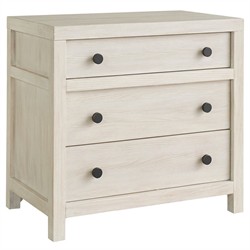 Leith Modern Classic Light Grey Wood Nightstand|