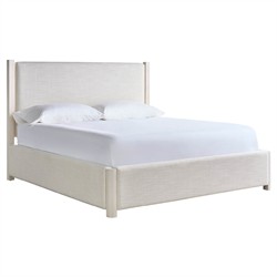 Leith Modern Classic Light Grey Wood Bed - Queen|