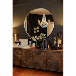 Anderson Updated Traditional Gold Brass Decorative Bell Sculpture|