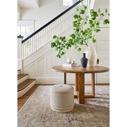 Caelan Updated Traditional Taupe Wool Oushak Patterned Rug - 6'x9'|