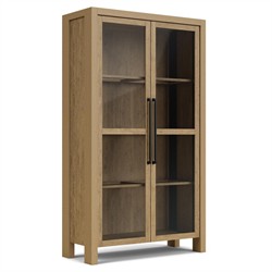 Melanie Modern Classic Brown Oak Display Case|