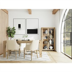 Melanie Modern Classic Brown Oak Display Case|