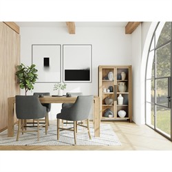 Melanie Modern Classic Brown Oak Display Case|