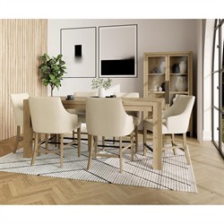 Melanie Modern Classic Brown Oak Display Case|