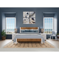 Riona Coastal Beach Blue Striped Performance Dining Arm Chair|