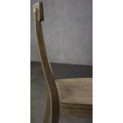 Isabella French Country Brown Wood Cross Back Dining Chair|