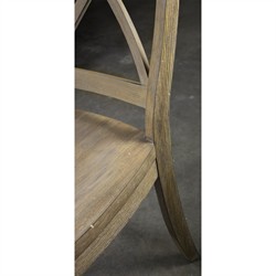 Isabella French Country Brown Wood Cross Back Dining Chair|