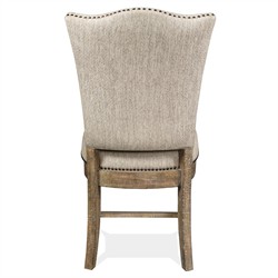 Isabella French Country Beige Performance Solid Back Dining Chair|