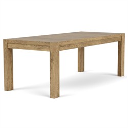 Melanie Modern Classic Brown Oak Rectangular Extendable Dining Table - 84-102"|